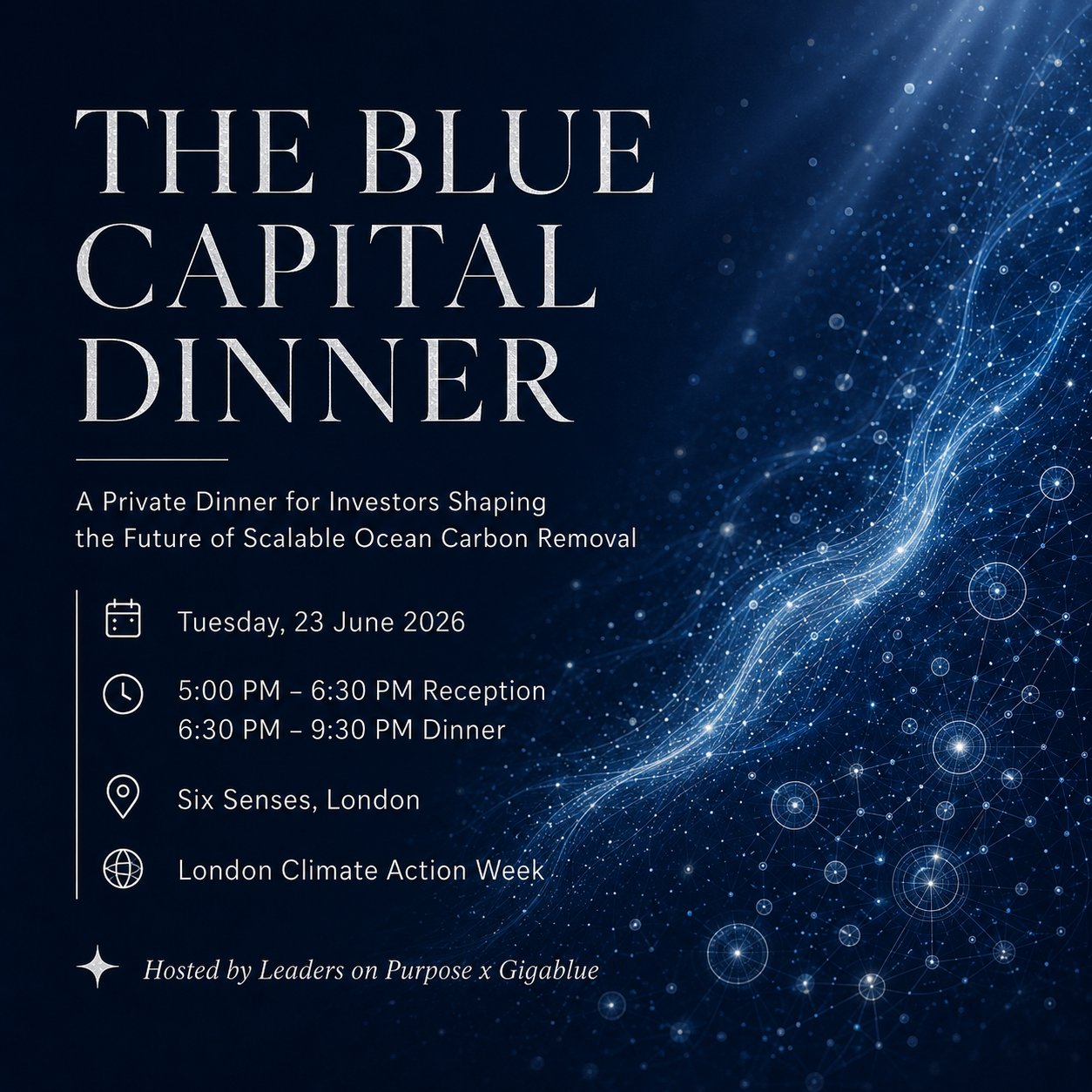 Cover art for #Blue Capital Dinner — London, United Kingdom