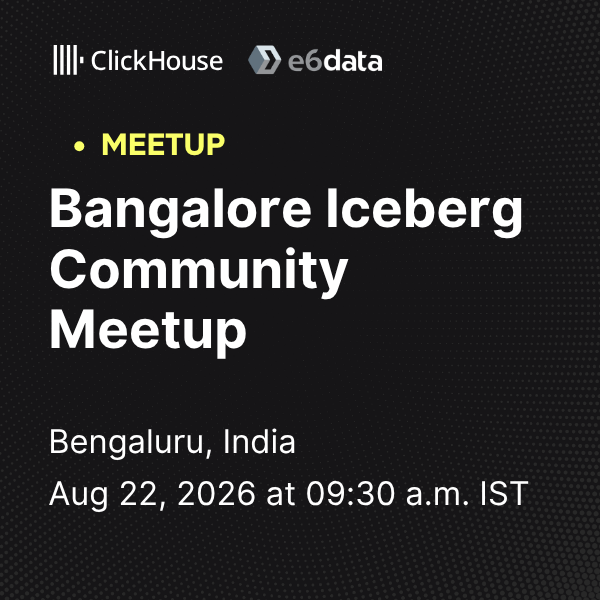 Bangalore Iceberg Community Meetup