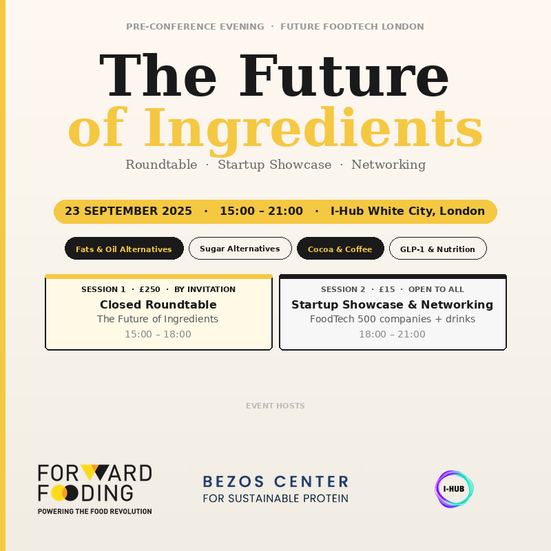 The Future of Ingredients | London Pre-FFT Conference Evening