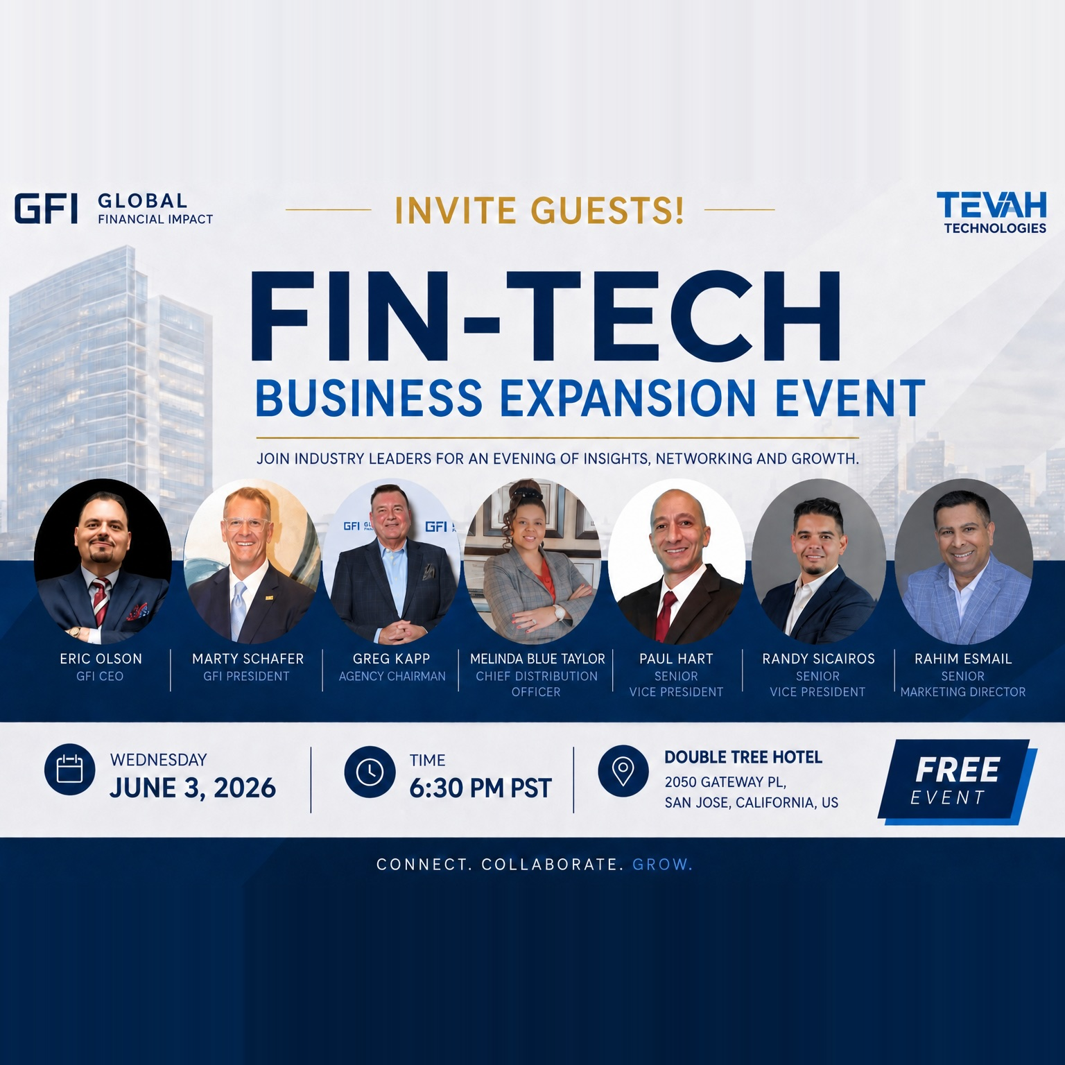Cover art for #FIn-Tech busness evansion event — Doubletree Hotel
