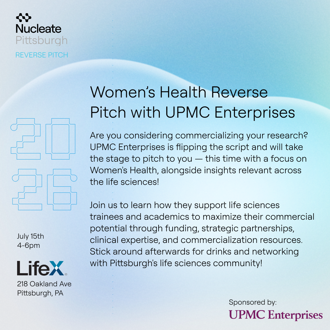 Nucleate Pittsburgh x UPMC Enterprises | Women's Health Reverse Pitch