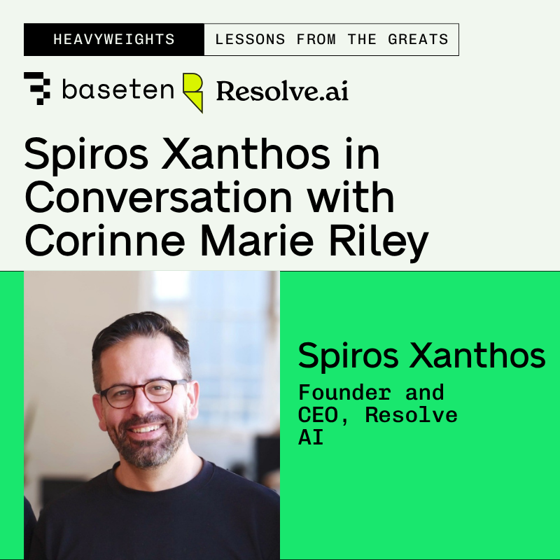 Spiros (CEO, ResolveAI) em conversa com Corinne Riley (Sócia, Greylock) | Superando os laboratórios no ciclo de vida do desenvolvimento de software (SDLC)