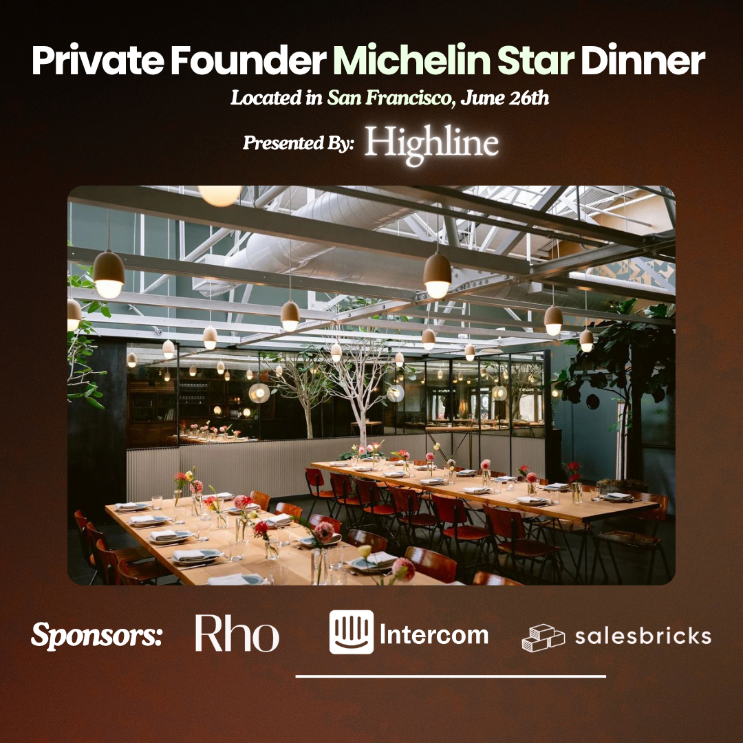Cover art for #Private Founder Michelin Star Dinner (SF) — San Francisco, CA