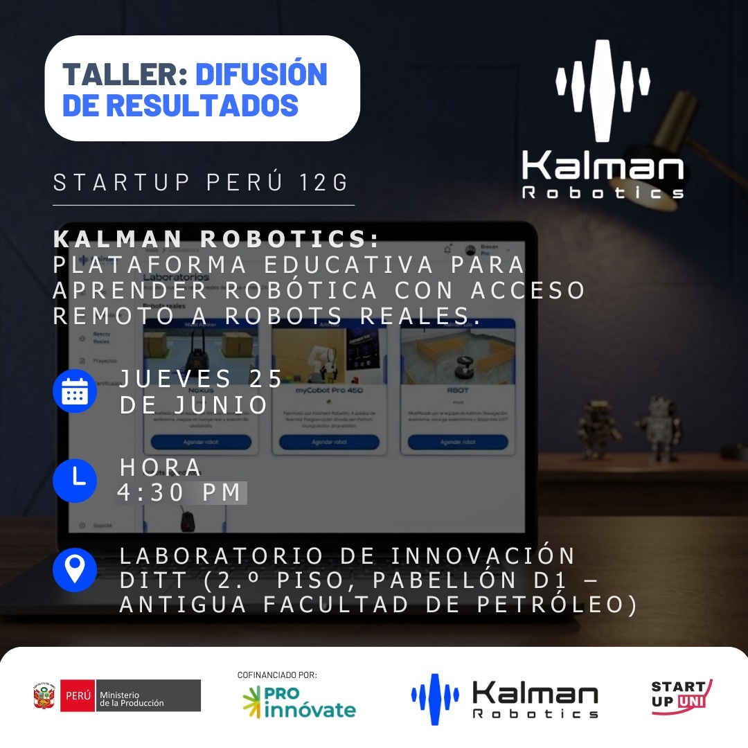 TALLER DE DIFUSIÓN DE RESULTADOS SUP 12G "KALMAN ROBOTICS"