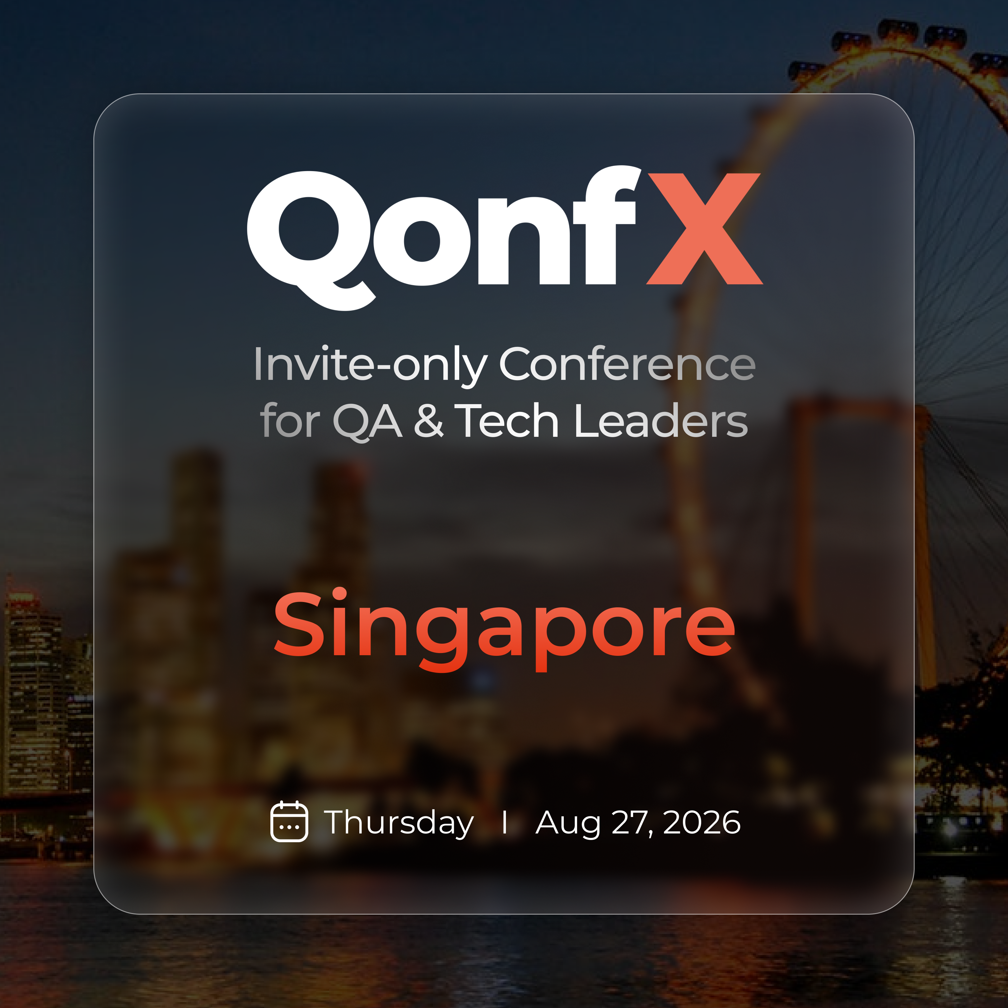 QonfX: כנס בהזמנה בלבד עבור מנהיגי QA וטכנולוגיה | סינגפור