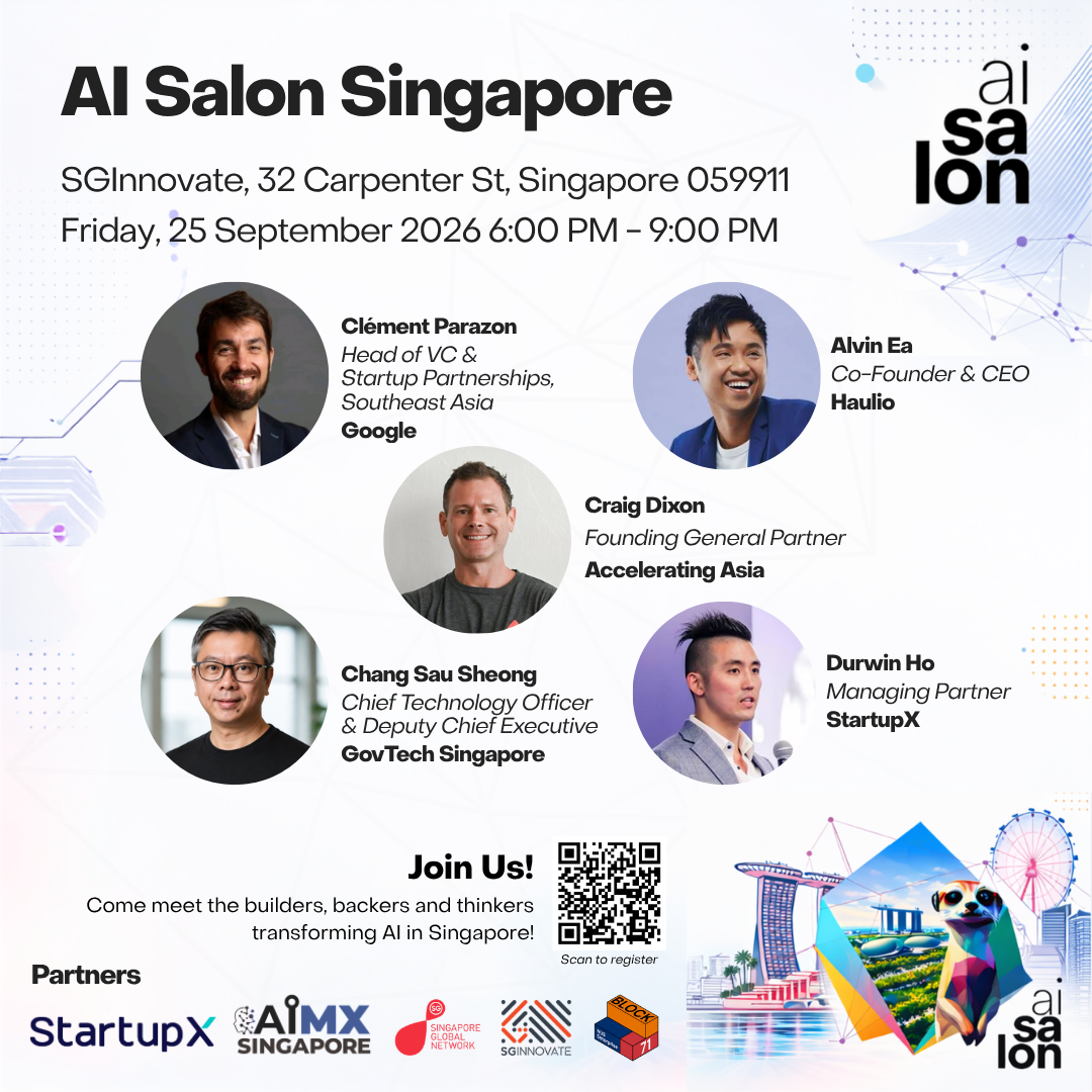 AI Salon Singapore x SGInnovate Tech Talk (25 September 2026)