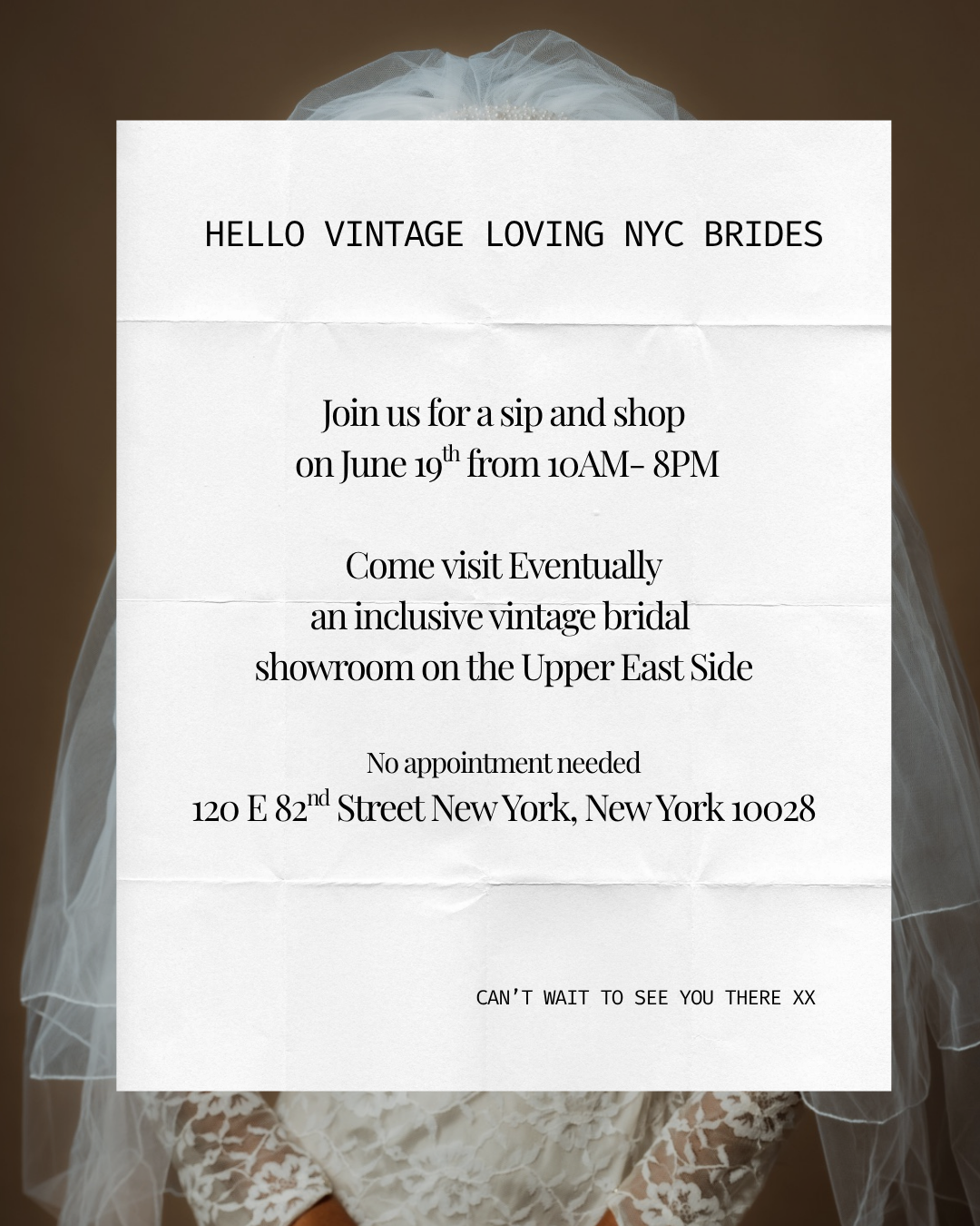Cover art for #Sip & Shop Eventually Vintage — 120 E 82nd St
