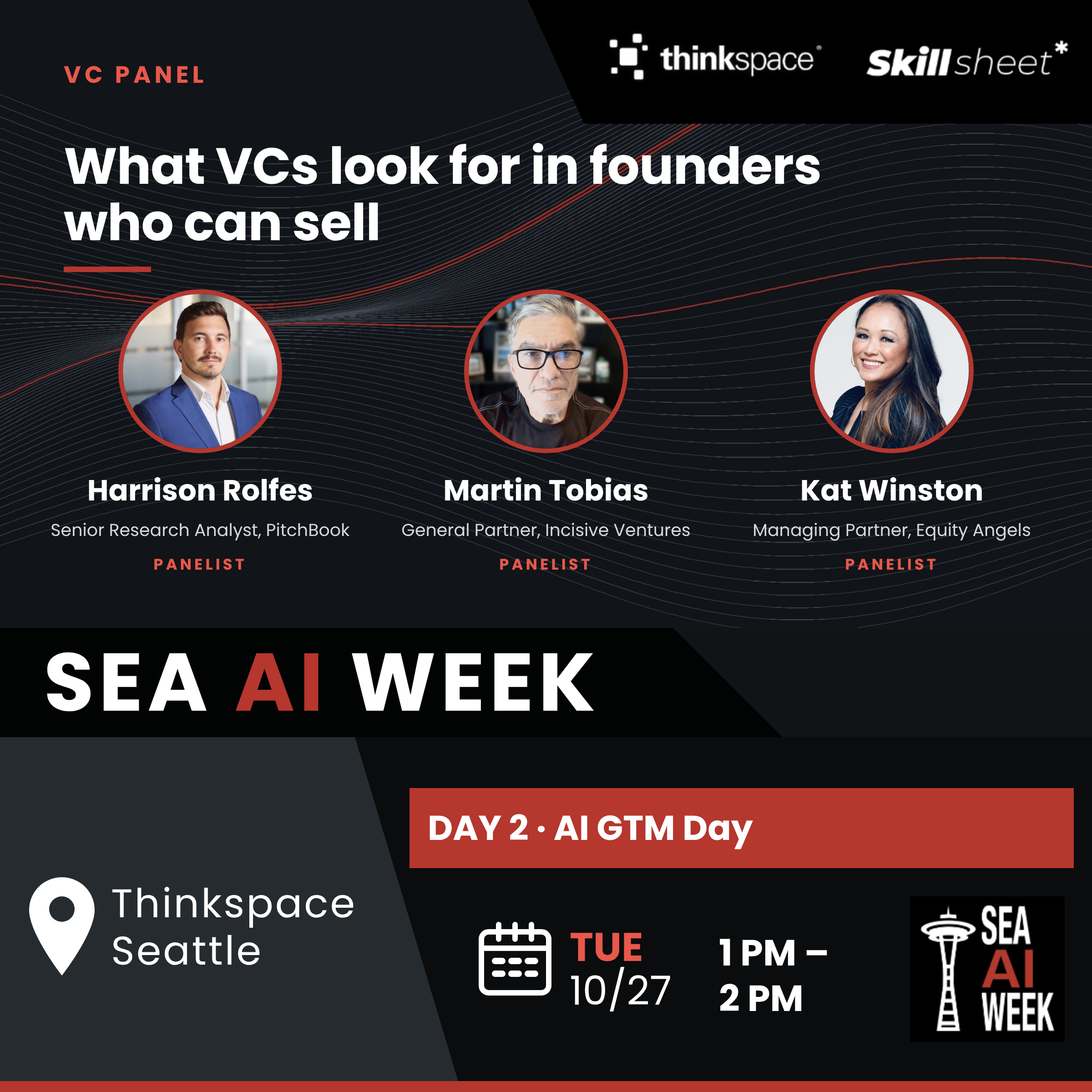 [ SEA AI Week ] AI GTM Day VC Panel: What VCs Look for in Founders Who Can Sell