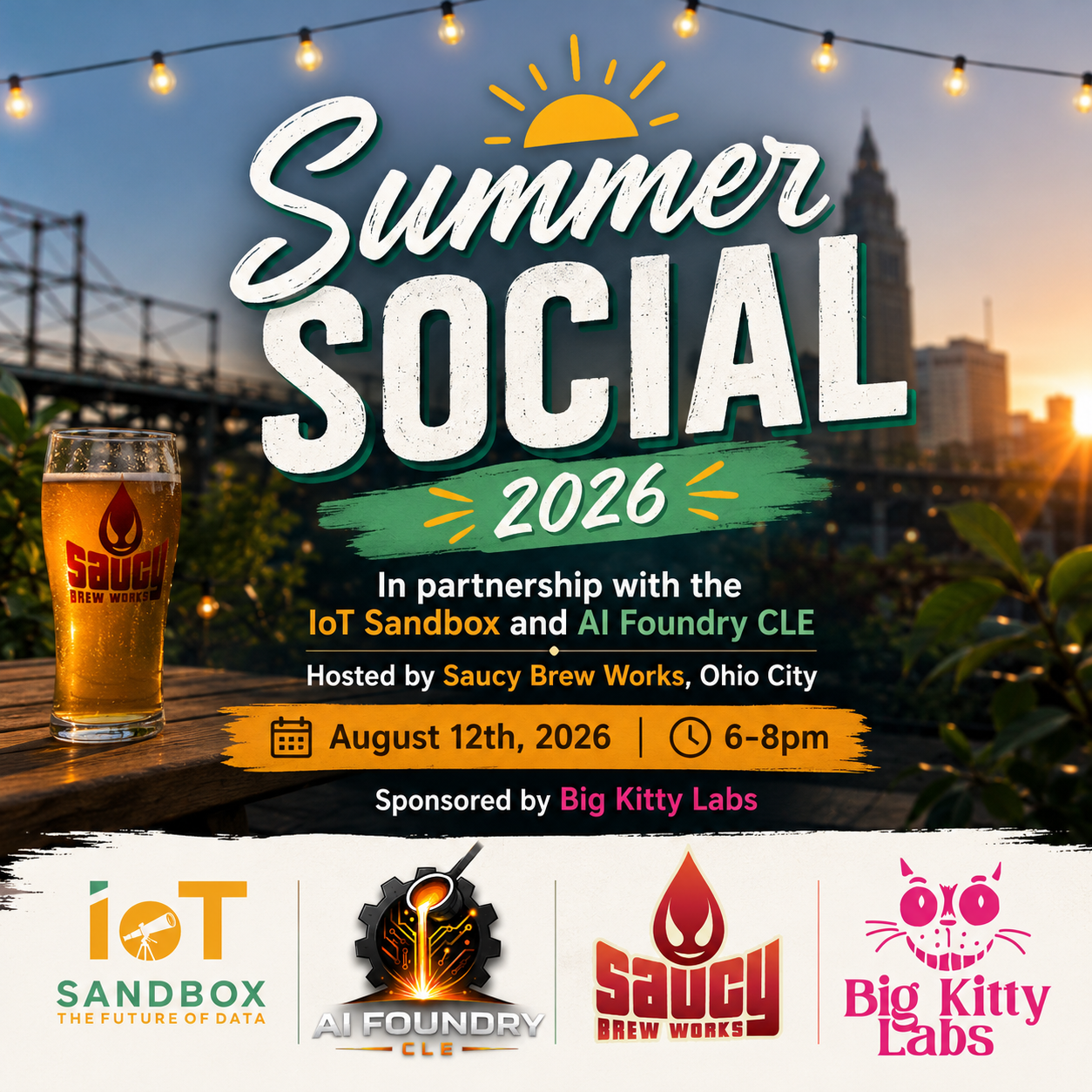 #IoTinOhio & #AIFoundryCLE - Combined Summer Social