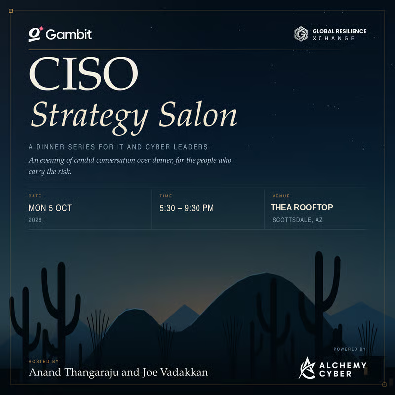 CISO Strategy Salon - Scottsdale