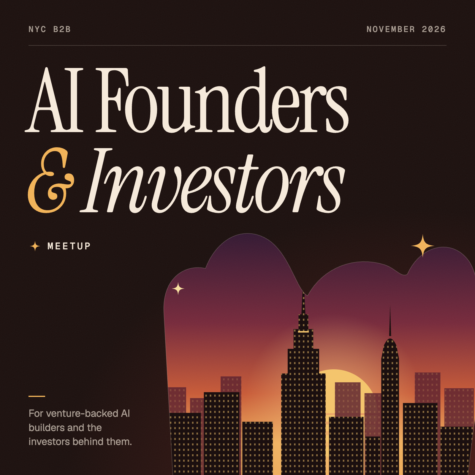 NYC B2B: AI Founders & Investors Meetup