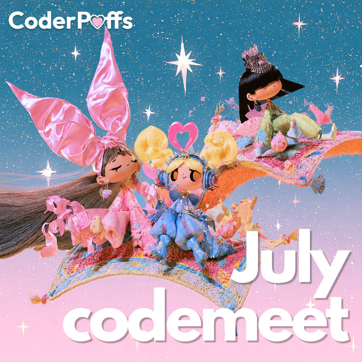 CoderPuffs Café — Encuentro y Código de Julio ☕️🎀