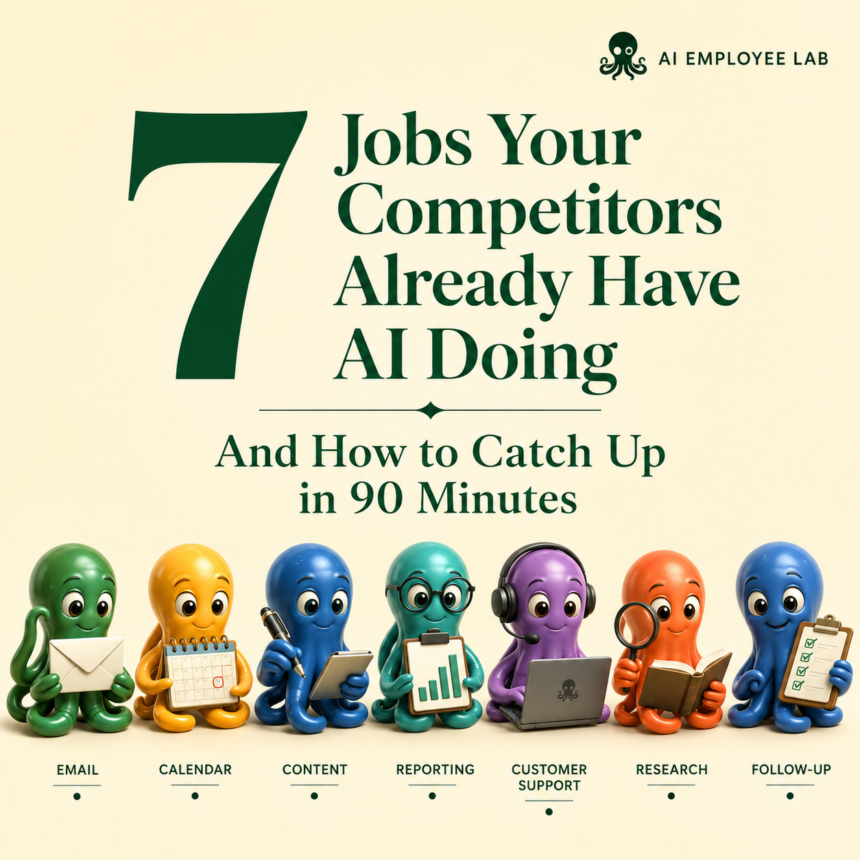 7 Jobs Your Competitors Already Have AI Doing, and How to Catch Up in 90 Minutes