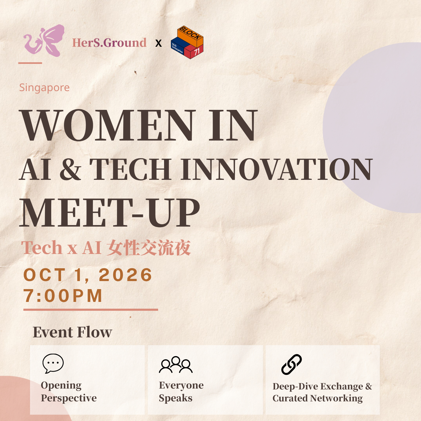 HerS.Ground x Block71 | Women in AI Curated Meetup