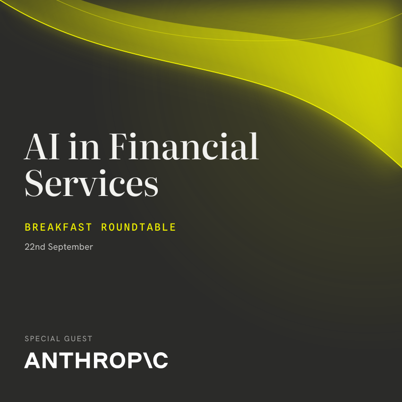 Завтрак с Anthropic - ИИ в финансовых услугах