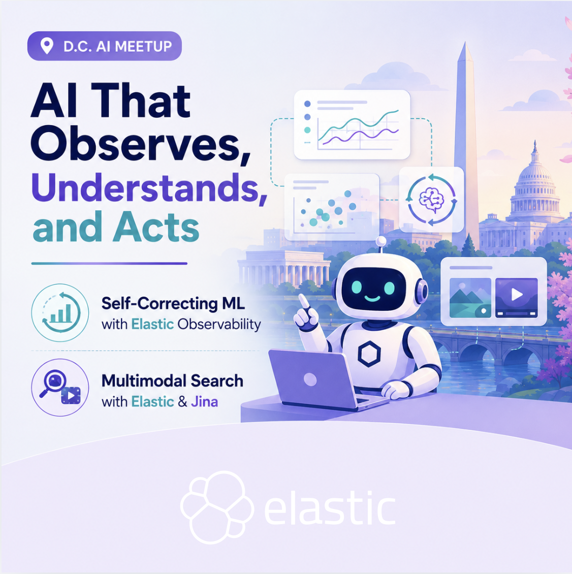 Самокорректирующийся ИИ + Мультидисциплинарный поиск с Elastic