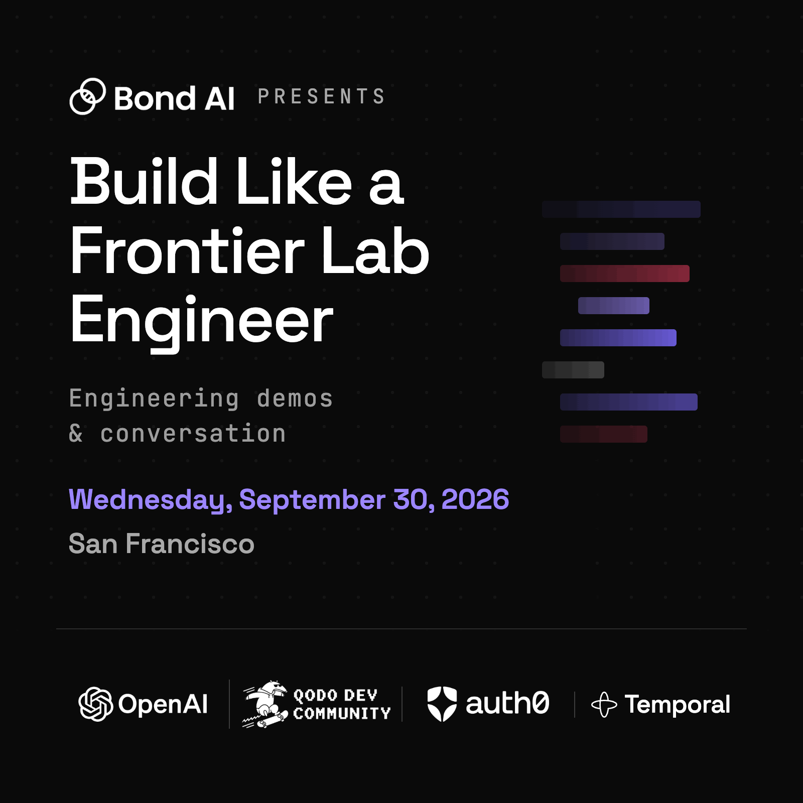 Build Like a Frontier Lab Engineer with OpenAI, Qodo, Auth0, Temporal