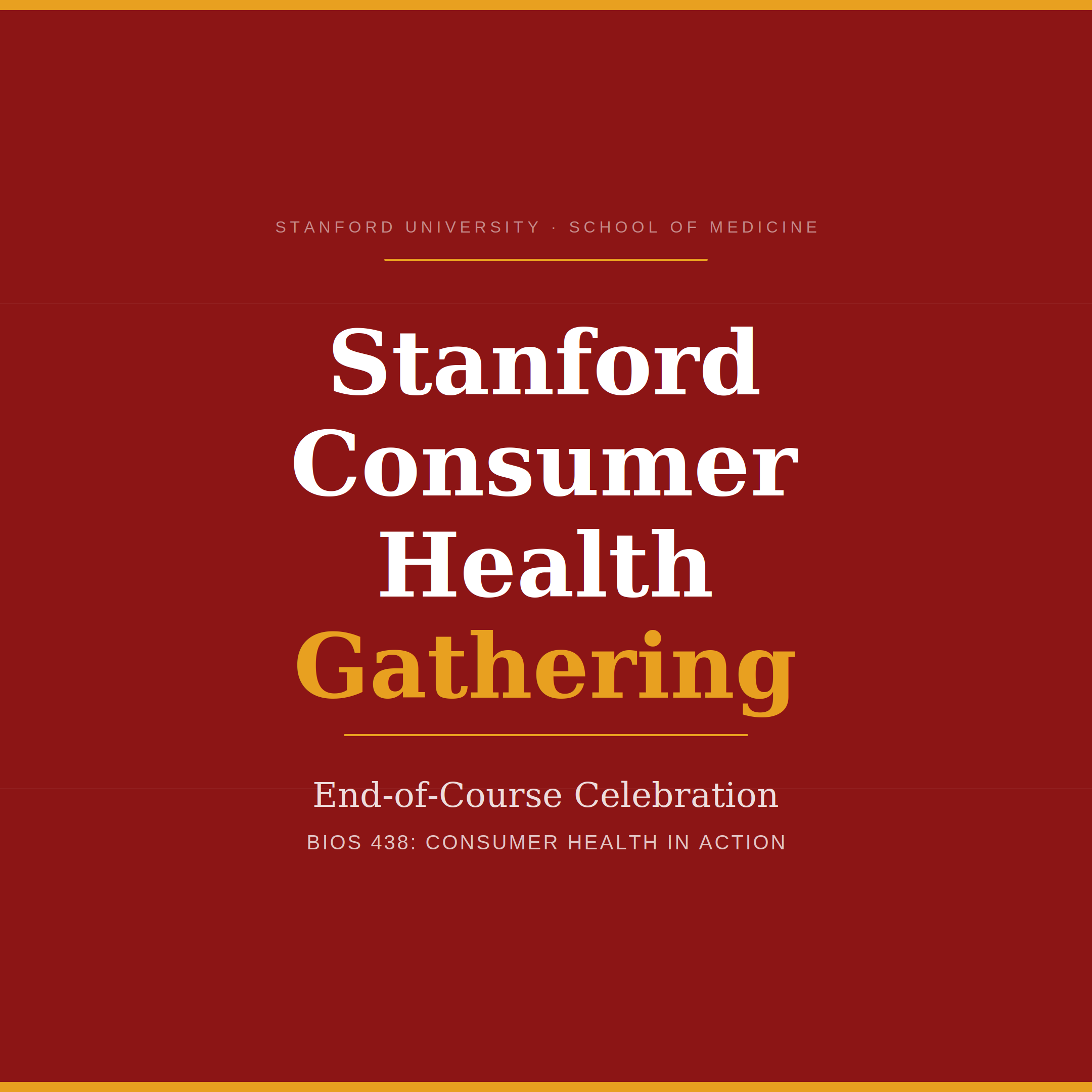 Cover art for #Stanford Consumer Health Gathering — EVGR, Building B