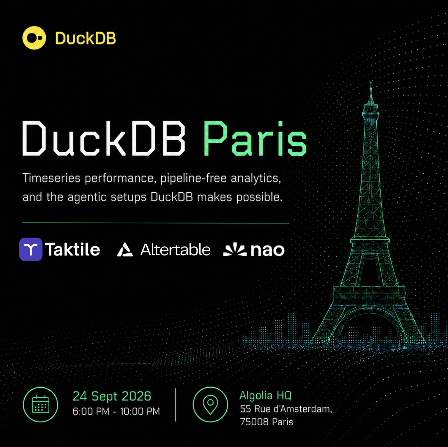 DuckDB - Paris Meetup