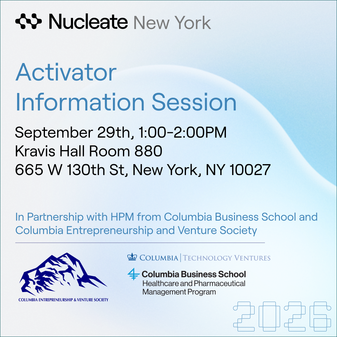 Nucleate NY Activator Info Session- Columbia Morningside
