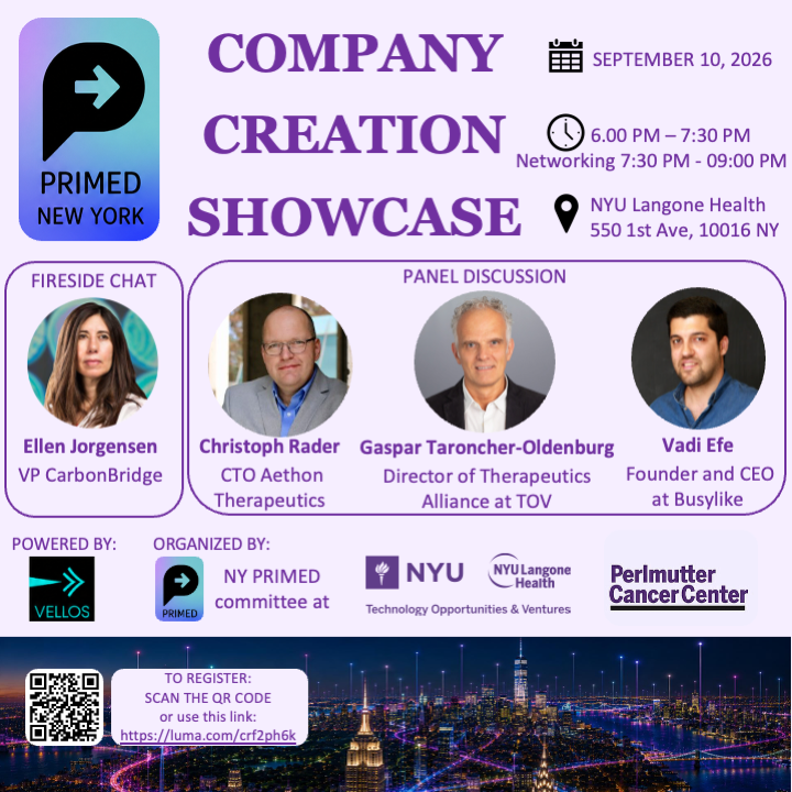 PRIMED NY Company creation showcase event