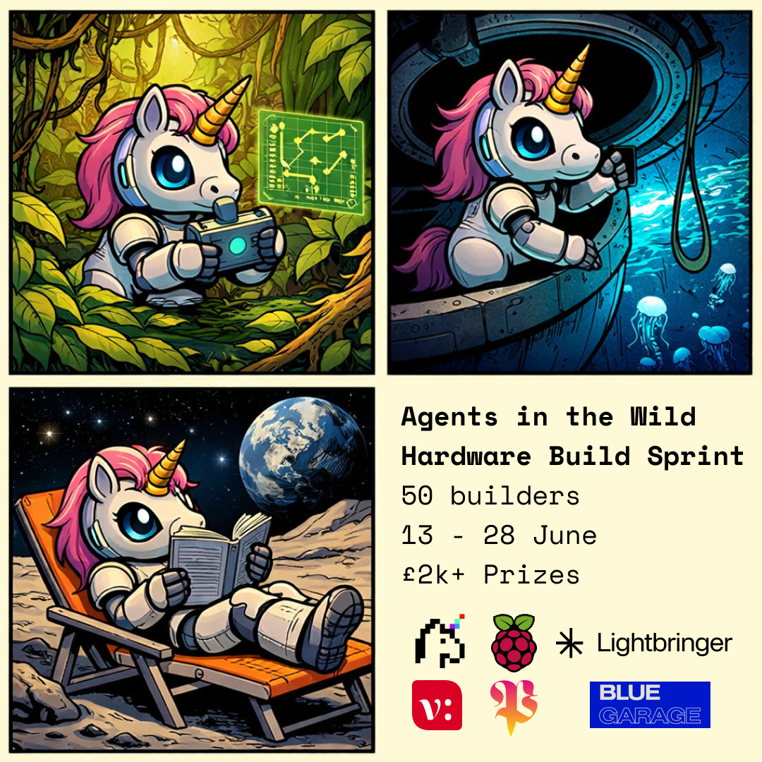 Cover art for #Agents in the Wild: Hardware Build Sprint — BLUE GARAGE - Innovation Hub, accelerating the commercialisation of hardware scaleups.