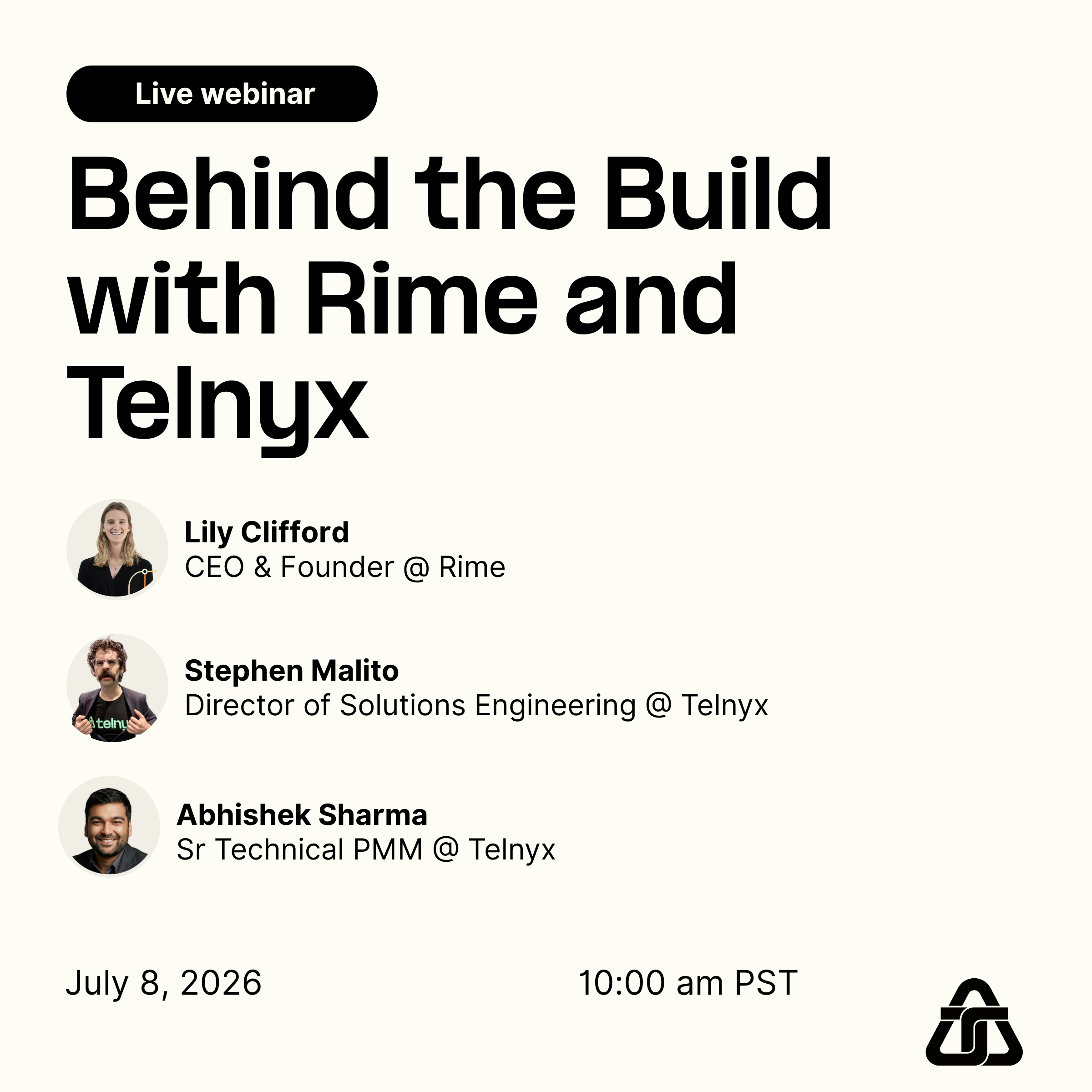 [webinar] Behind the Build with Rime and Telnyx
