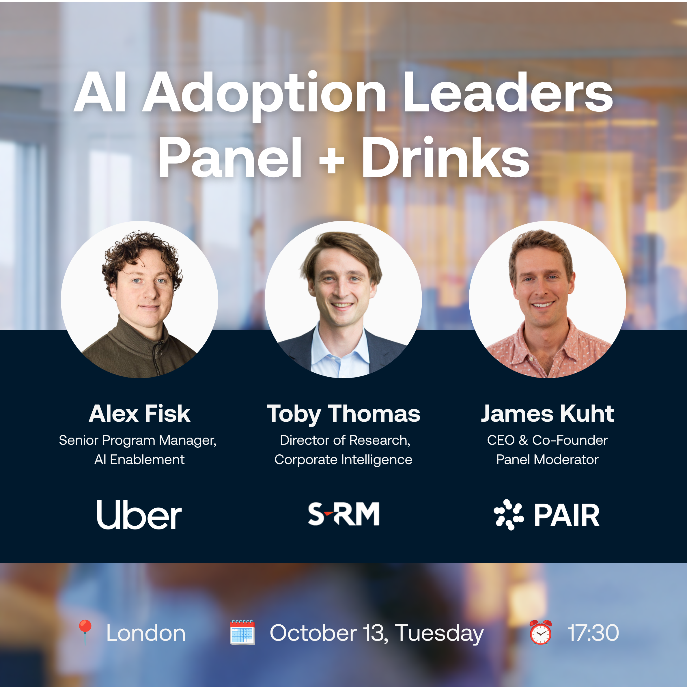 AI Adoption Leaders Panel + Drinks