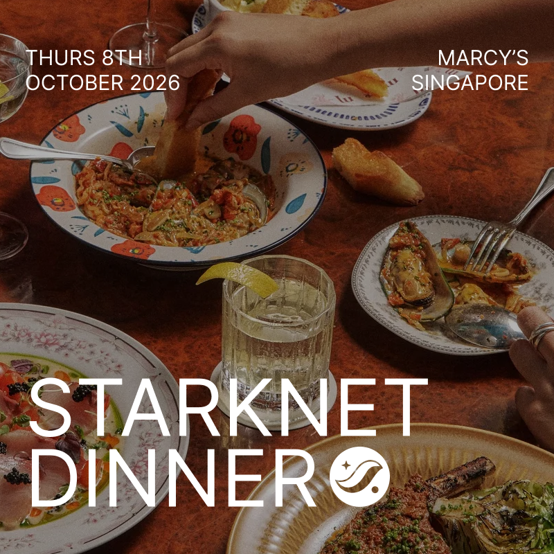 Starknet Private Dinner | Singapore