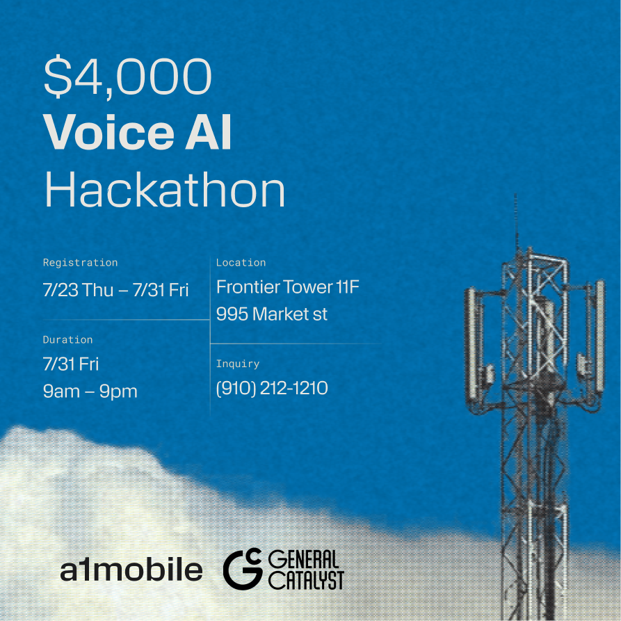 a1mobile Voice AI 1 day Hackathon - $4000 in Prizes