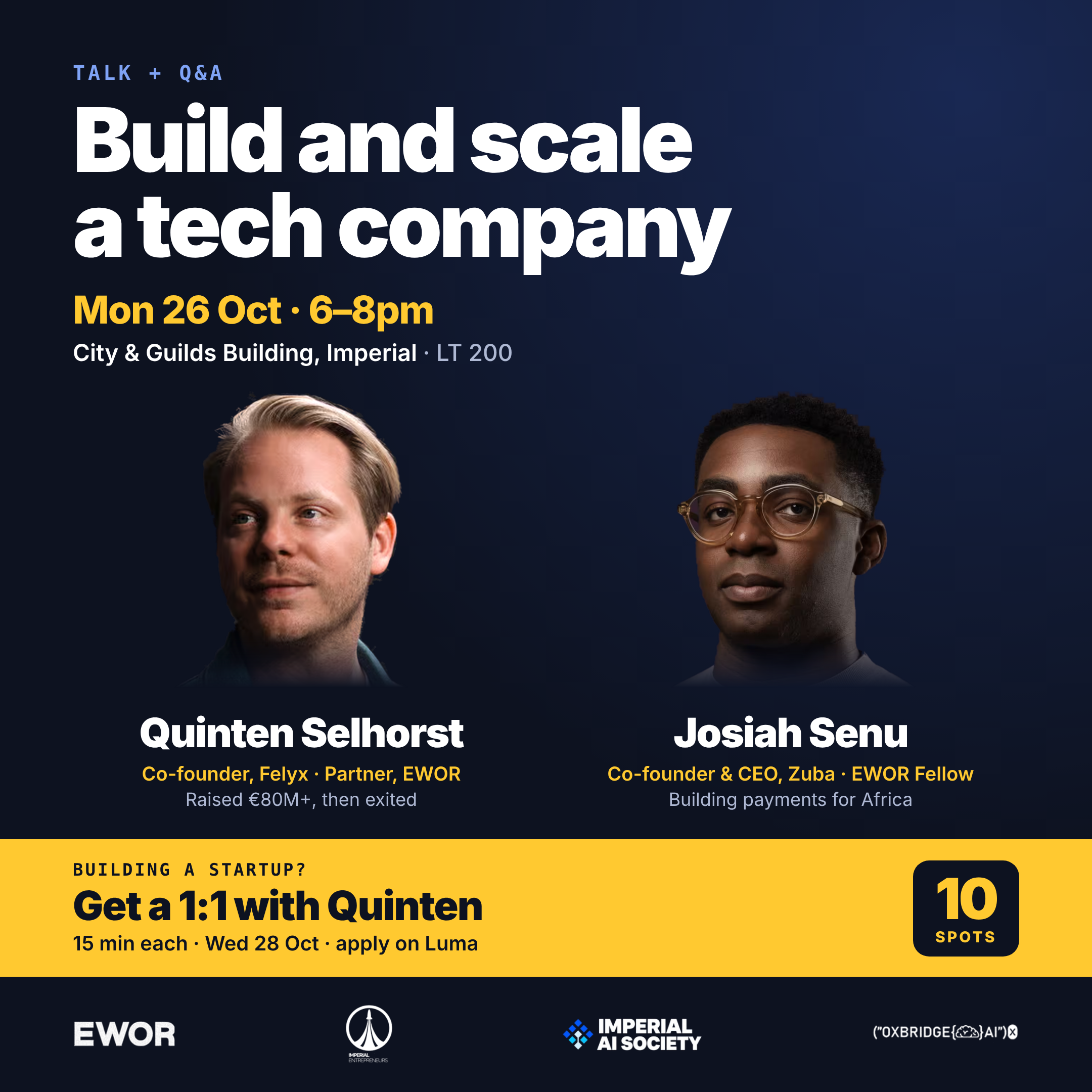 How to build and scale a tech company w/ Quinten Selhorst (Partner @EWOR, Co-Founder @Felyx ($80M raised + exited))