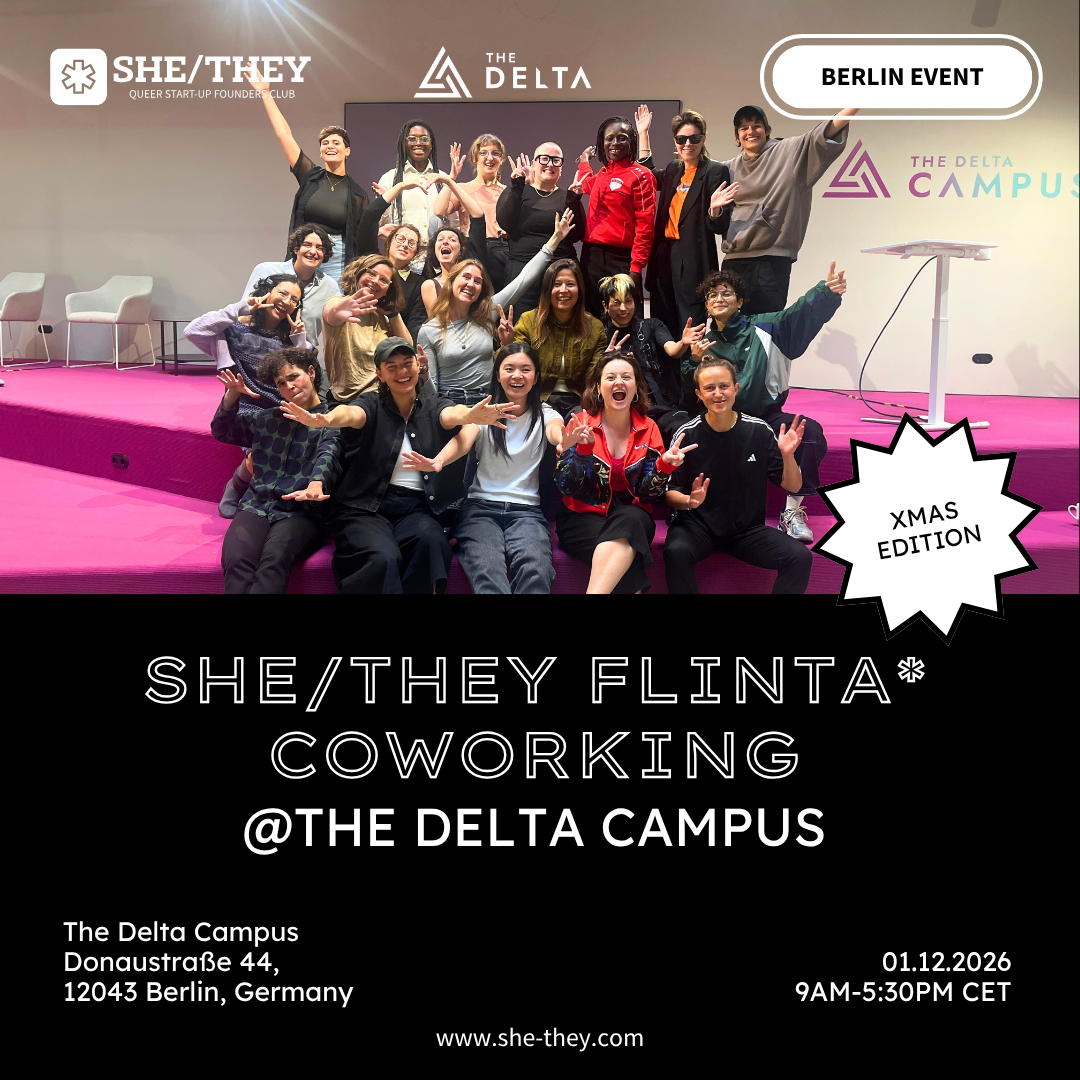 SHE/THEY Berlin – Xmas FLINTA* Coworking @The Delta Campus