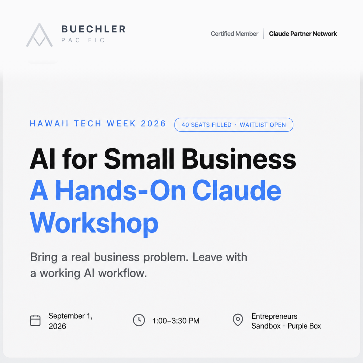 AI for Small Business: A Hands-On Claude Workshop