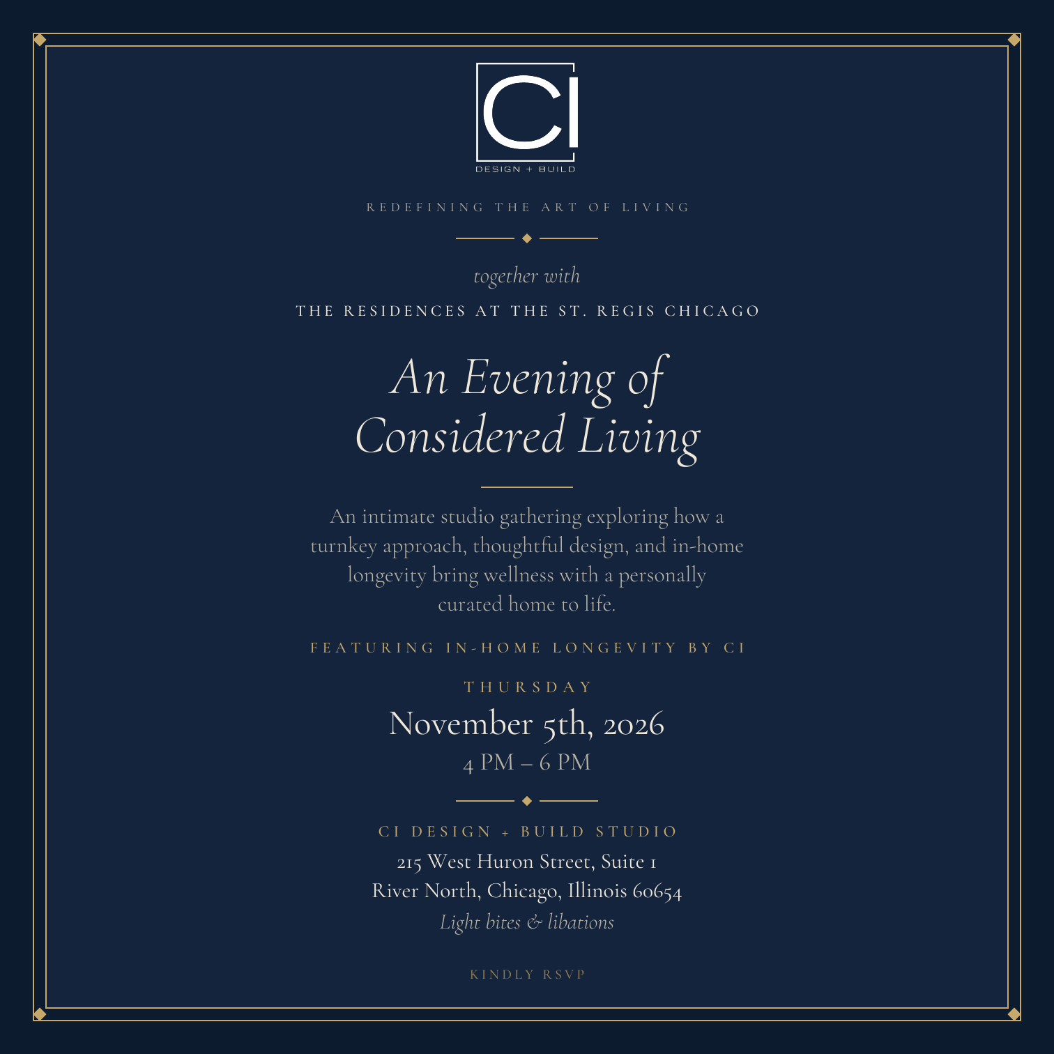 An Evening of Considered Living