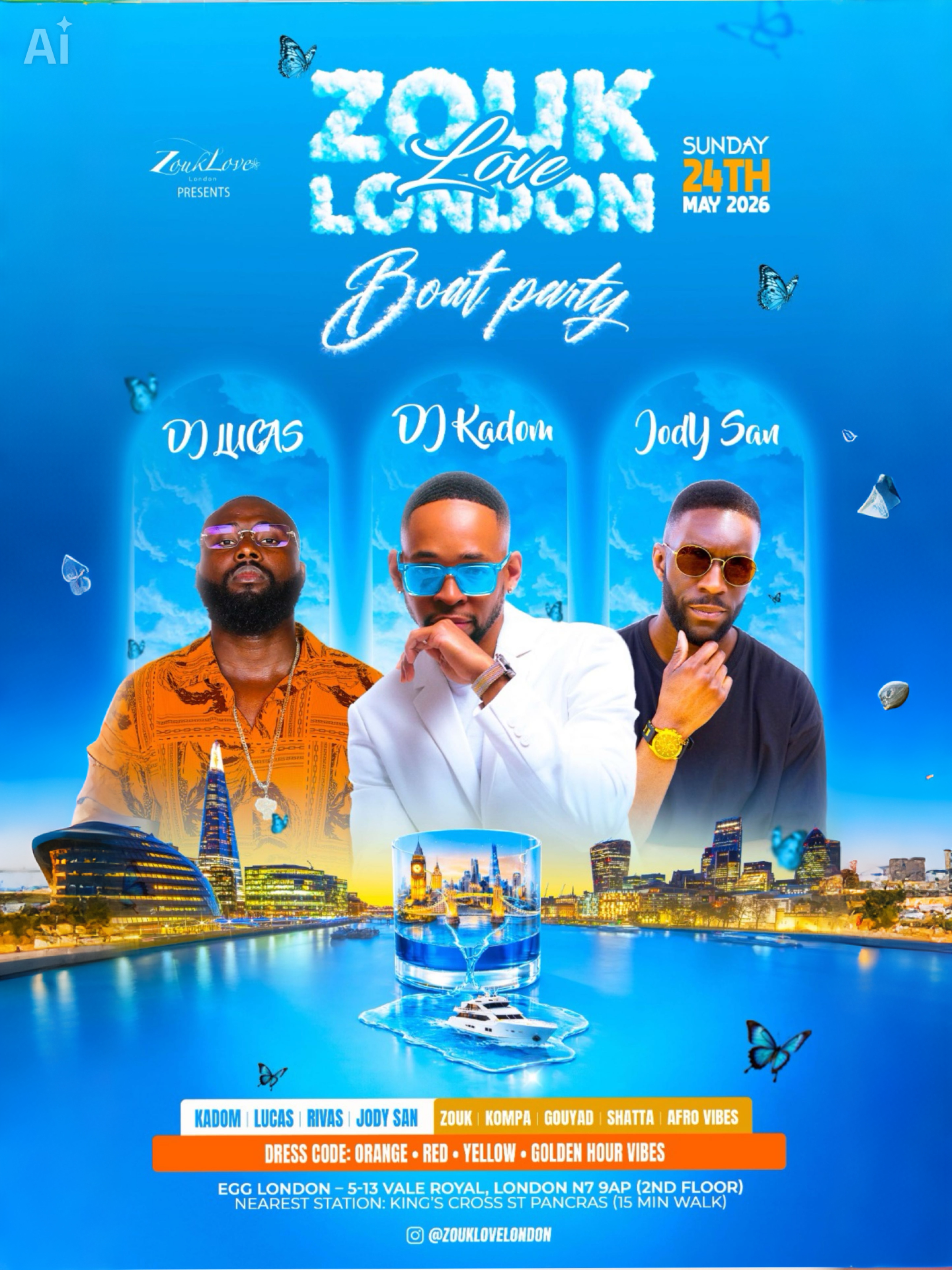 Zouk Love Boat London Edition 🛥️