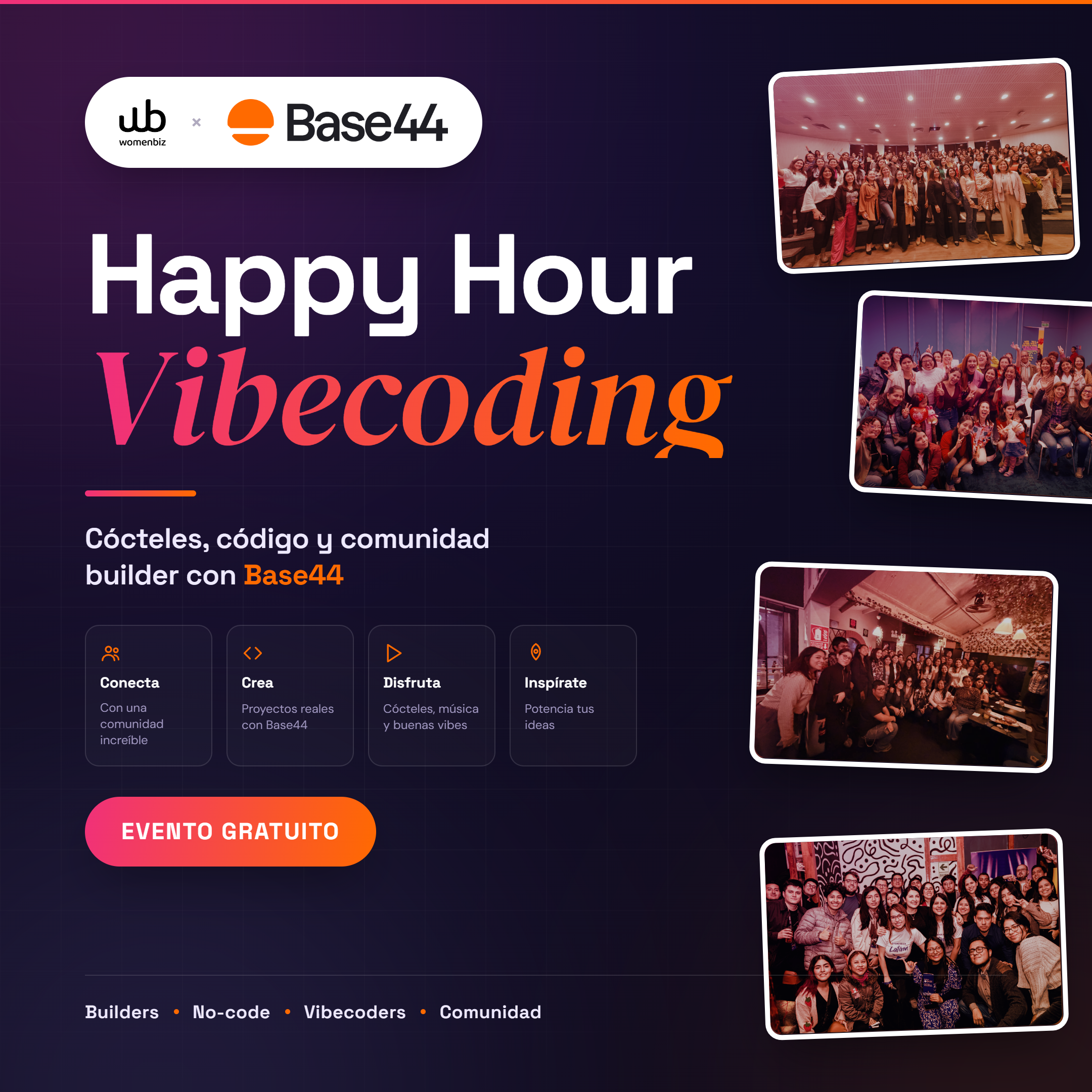 Happy Hour Vibecoding with Base44 🥳