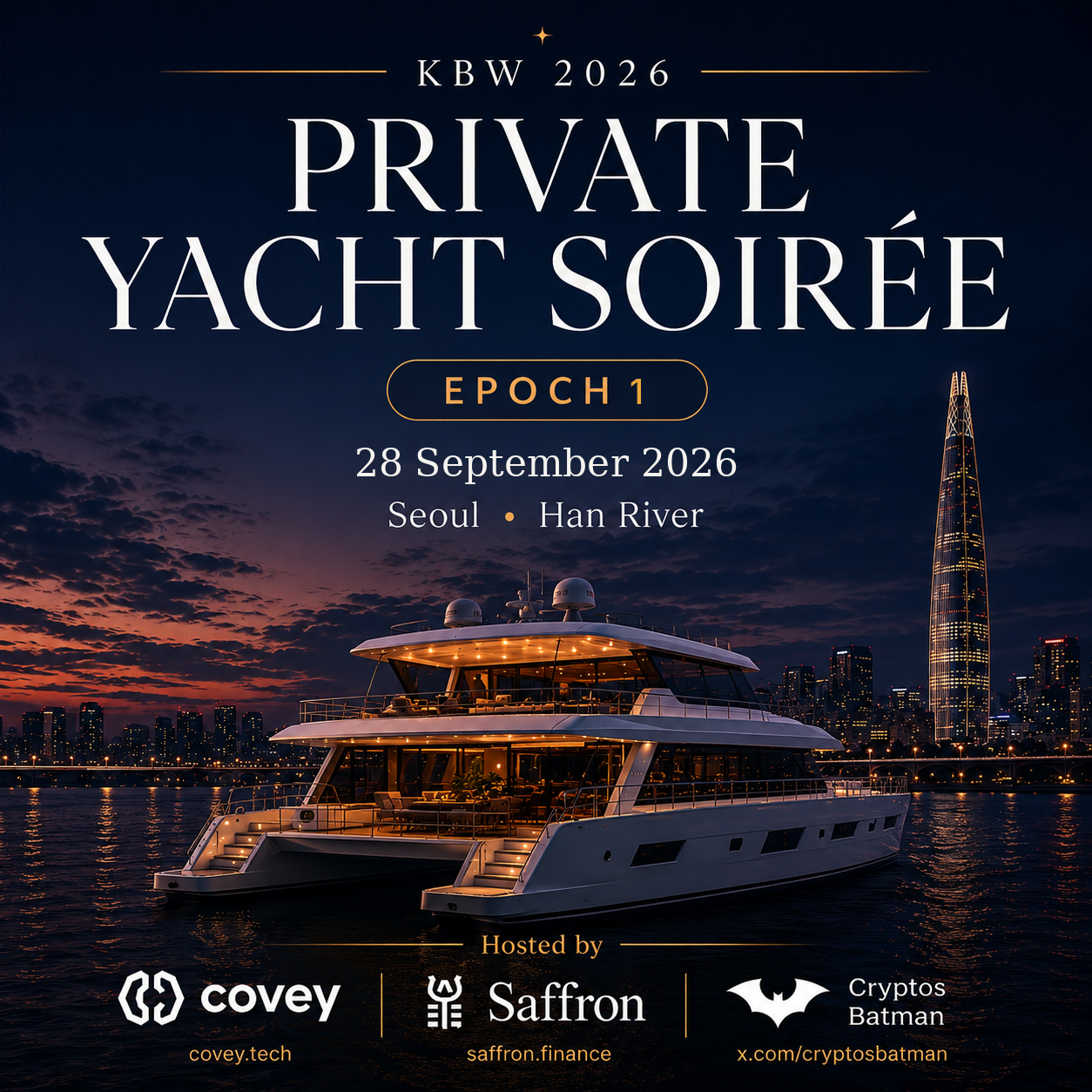KBW 2026 Private Yacht Soirée - Epoch 1