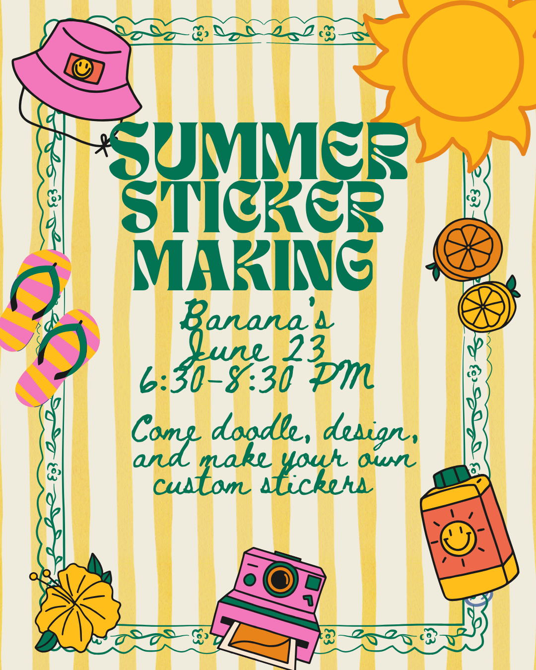 Cover art for #SUMMER STICKER MAKING — Bananas