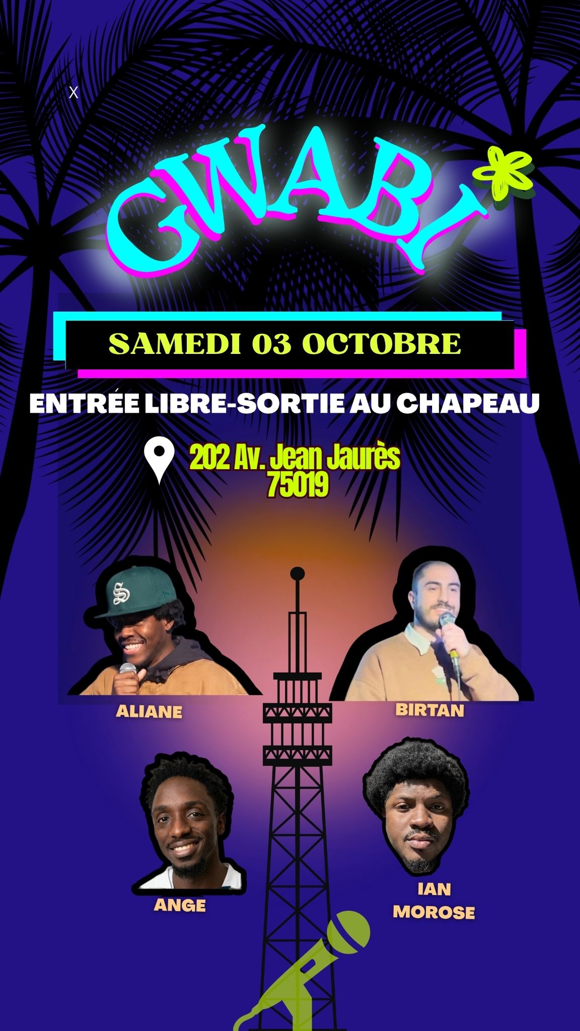 🎤 Comedy Club : Gwabi au Comptoir Avalon