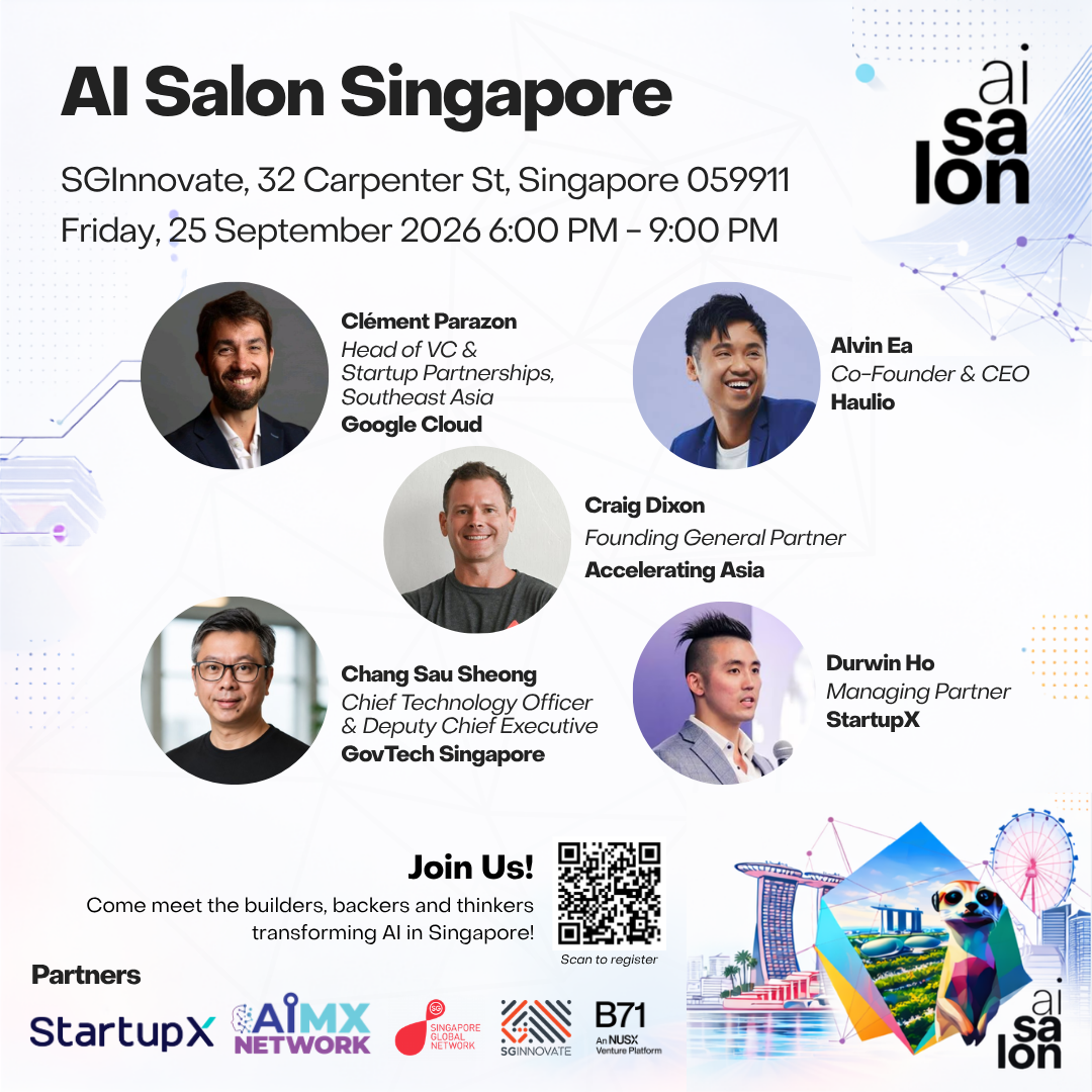 AI Salon Singapore x SGInnovate Tech Talk (25 September 2026)