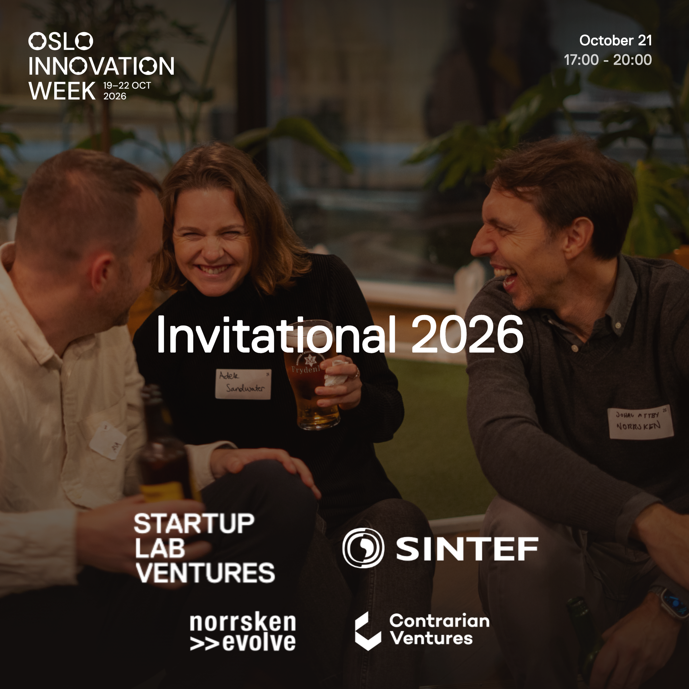 Invitational by Startuplab Ventures, SINTEF Venture, Contrarian Ventures & Norrsken Evolve