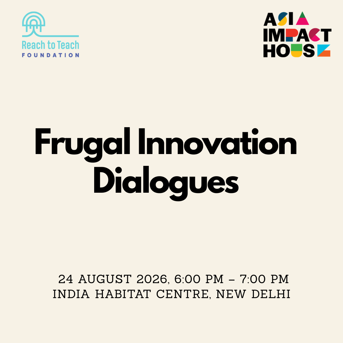 Frugal Innovation Dialogue