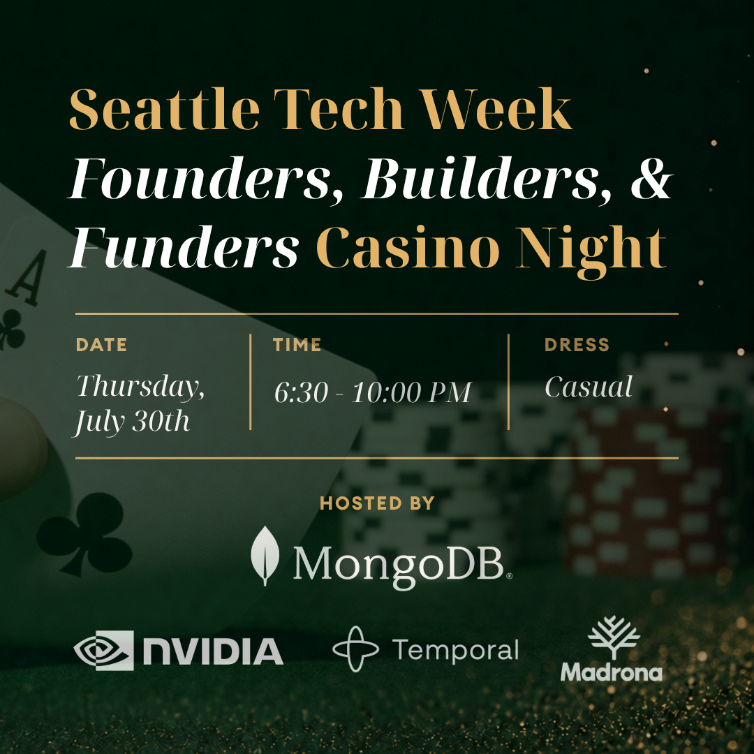 Seattle Tech Week: Casino Night for Founders, Builders, and Funders | MongoDB