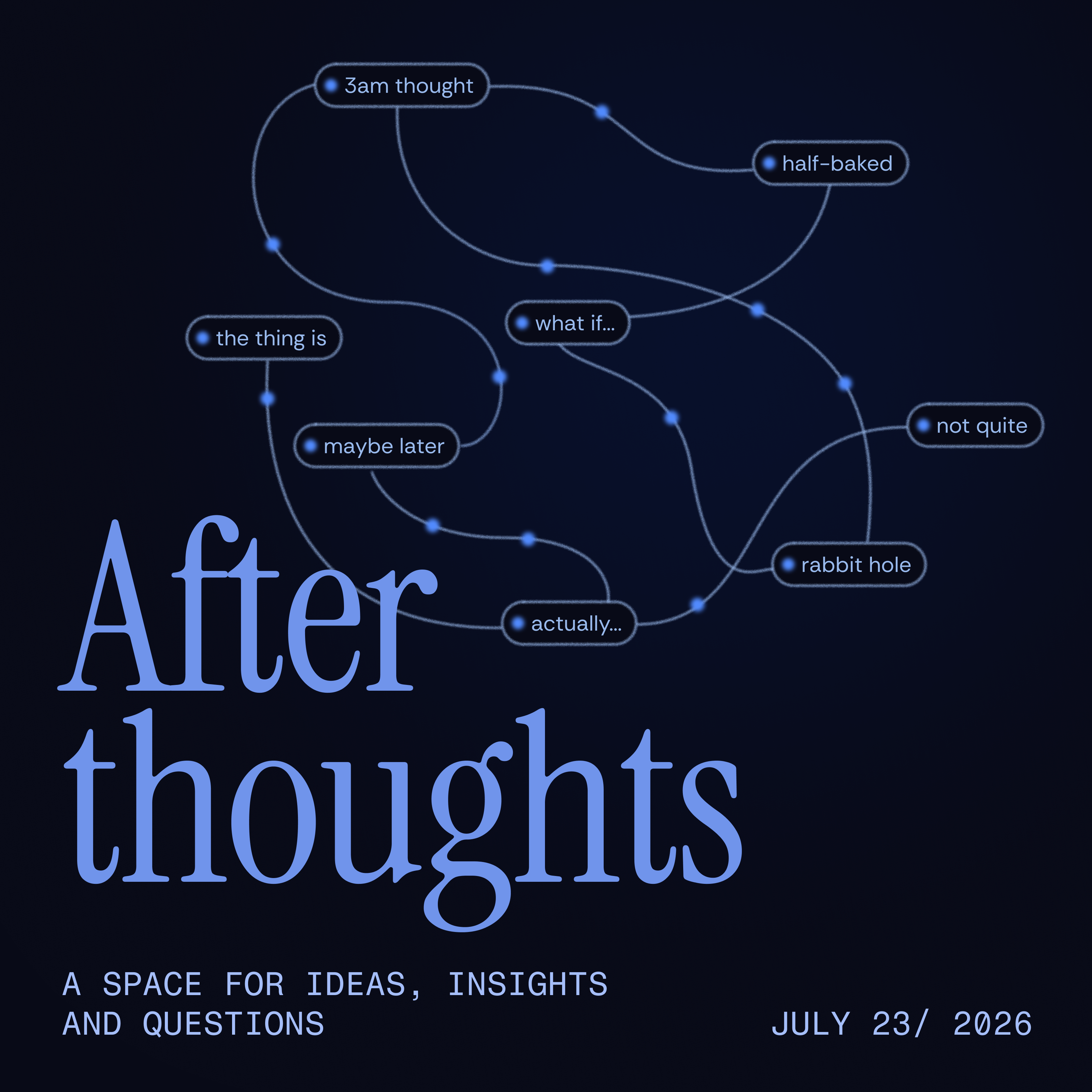 Afterthoughts meetup
