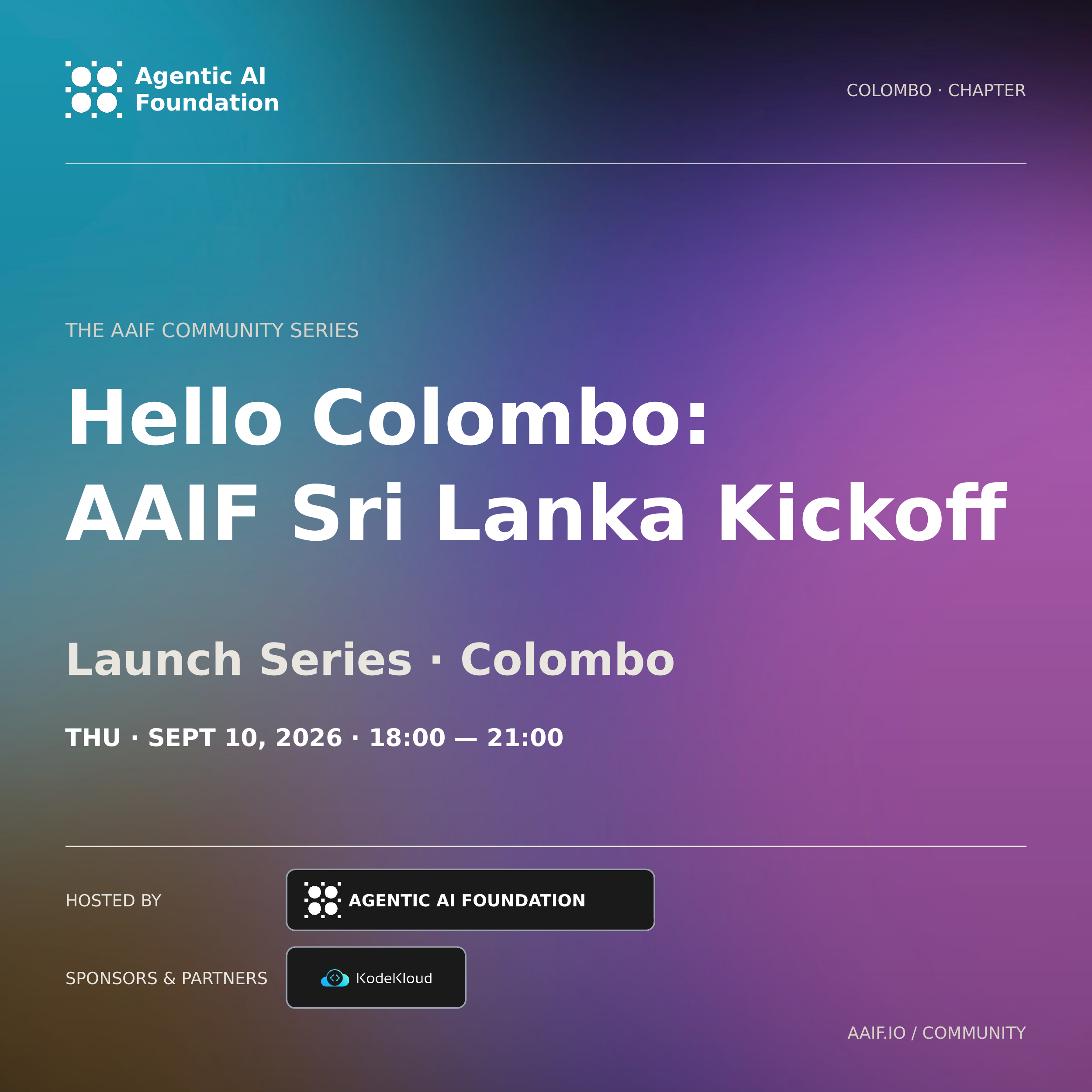 Hello, Colombo: AAIF Sri Lanka Kickoff