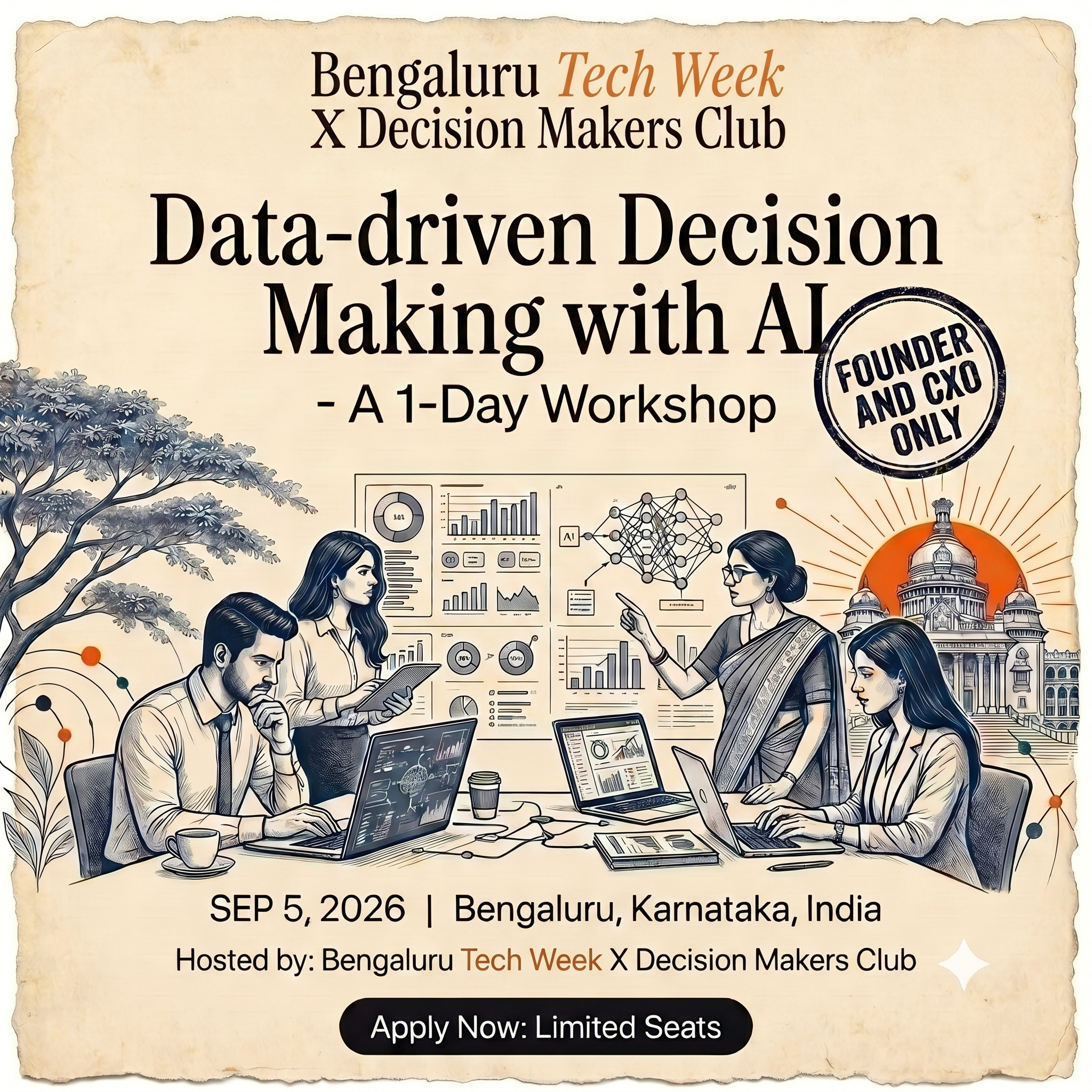 Data-Driven Decision making using AI, A Hands-On Workshop for Founder & CXO's