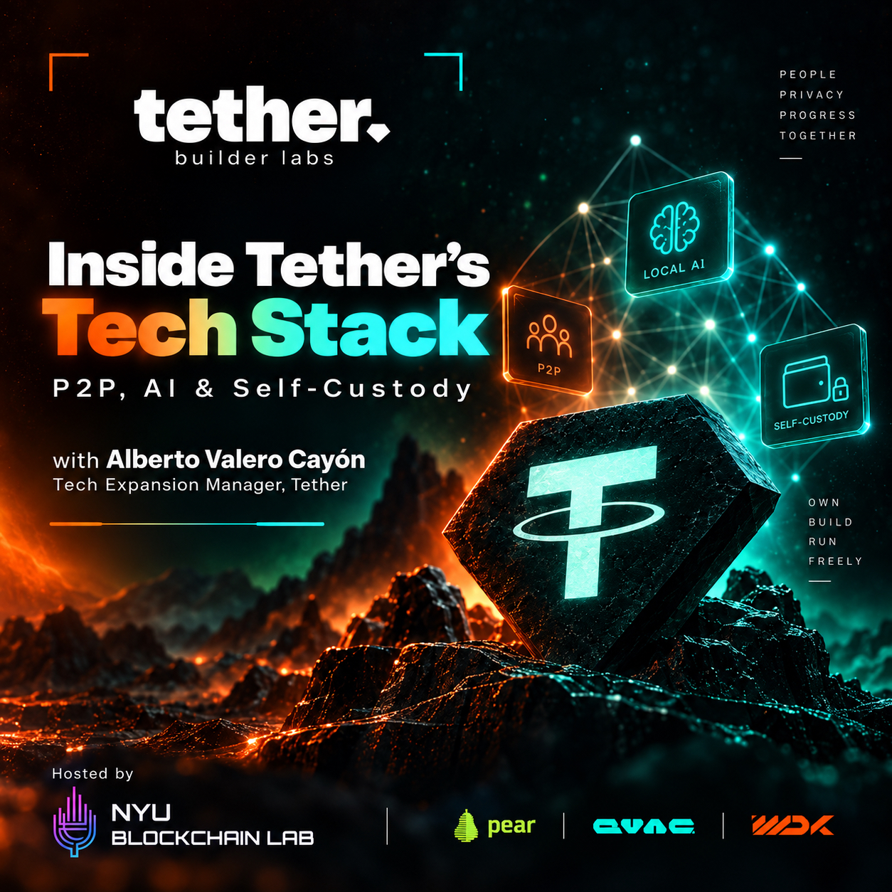Einblick in Tether's Technologiestack: P2P, KI & Selbstverwahrung