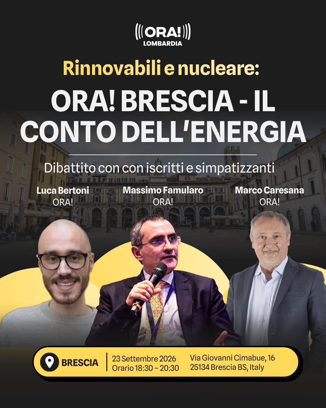 ORA! Brescia - Il Conto dell'Energia