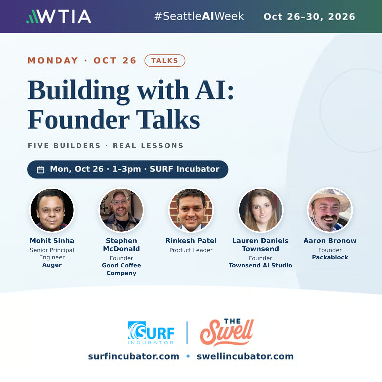 Building with AI: Founder Talks @ Seattle AI Week event image