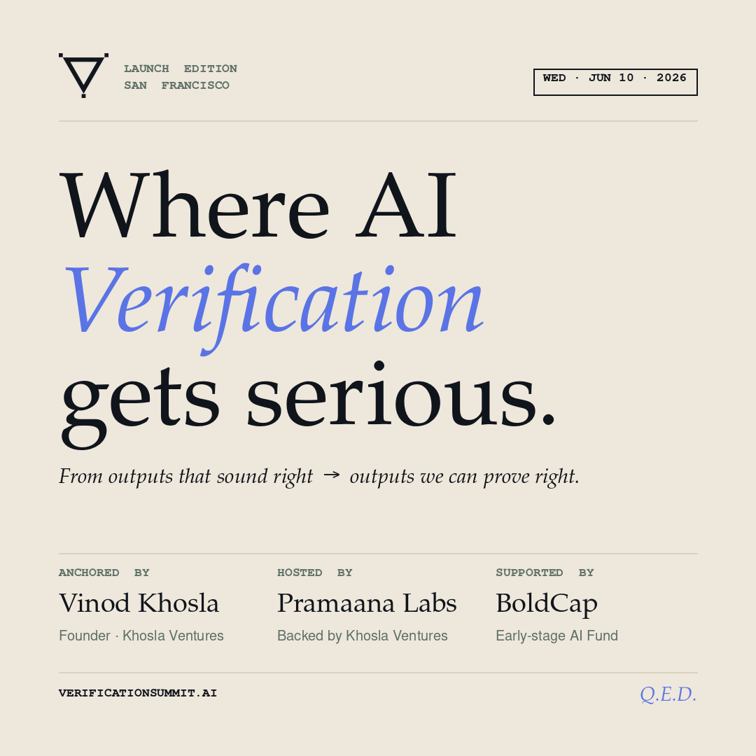 Cover art for #The Verification Summit — Launch Edition · San Francisco — Chorus Theater